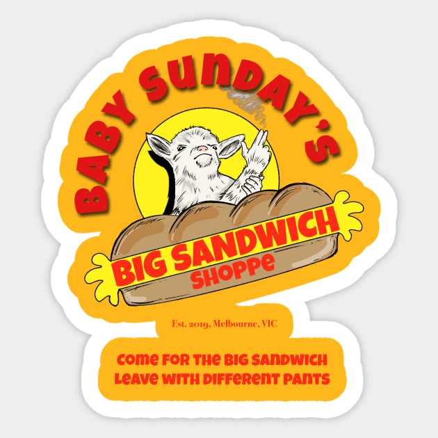 Big Sandwich Sticker by Joecovas